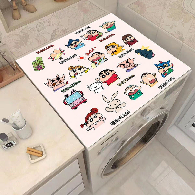 Cartoon Character-Themed Washing Machine Mat
