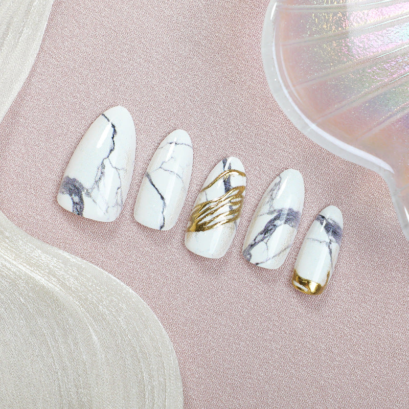 Marble Effect Press-On Nails
