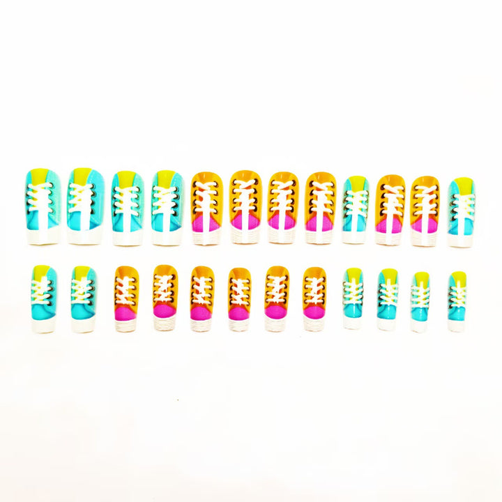 Creative Art Nail with Sneakers Design Kalsten
