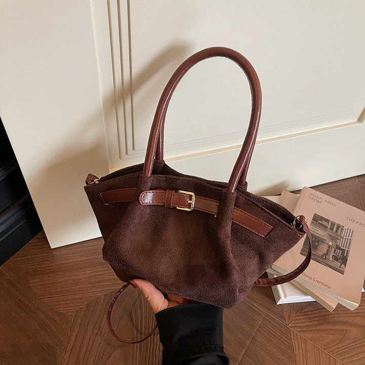 WoChic Suede Satchel Bag Kalsten
