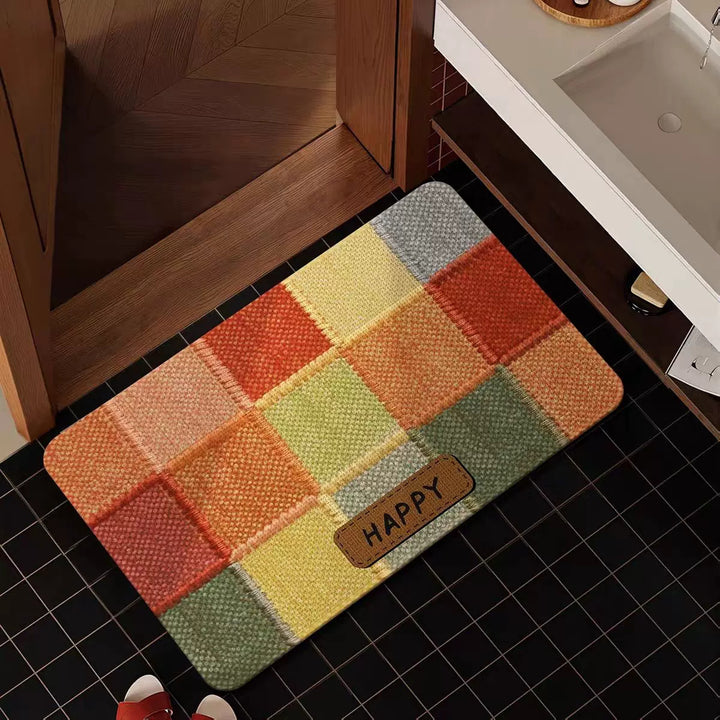 Cozy Patchwork Bath Mat Kalsten