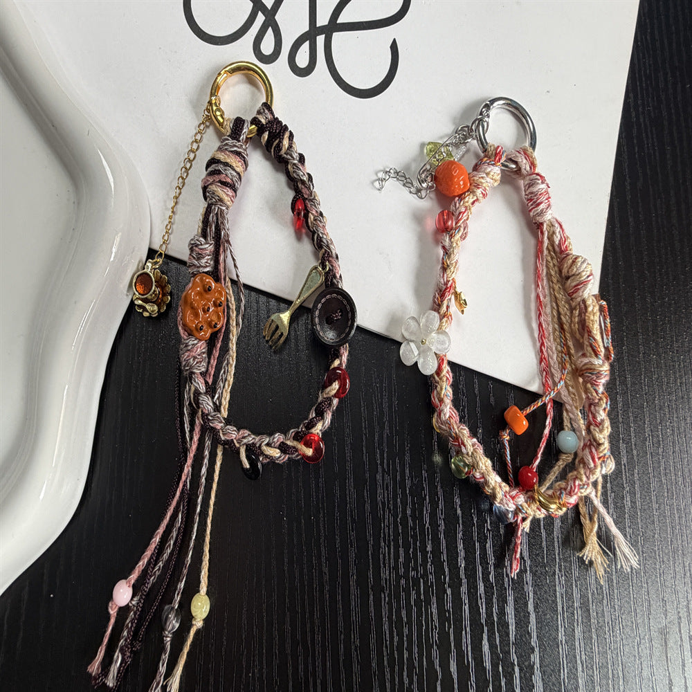 Handmade Beaded Charm Keyring Kalsten