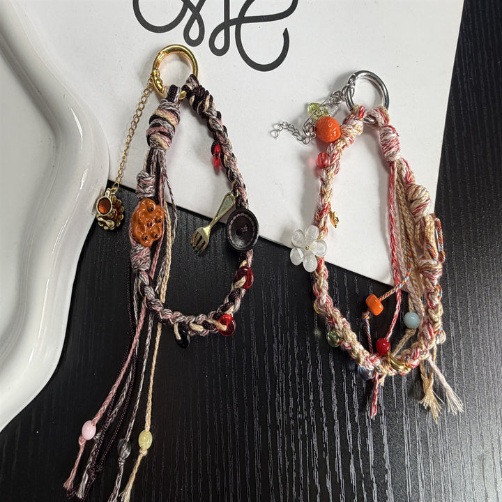 Handmade Beaded Charm Keyring Kalsten
