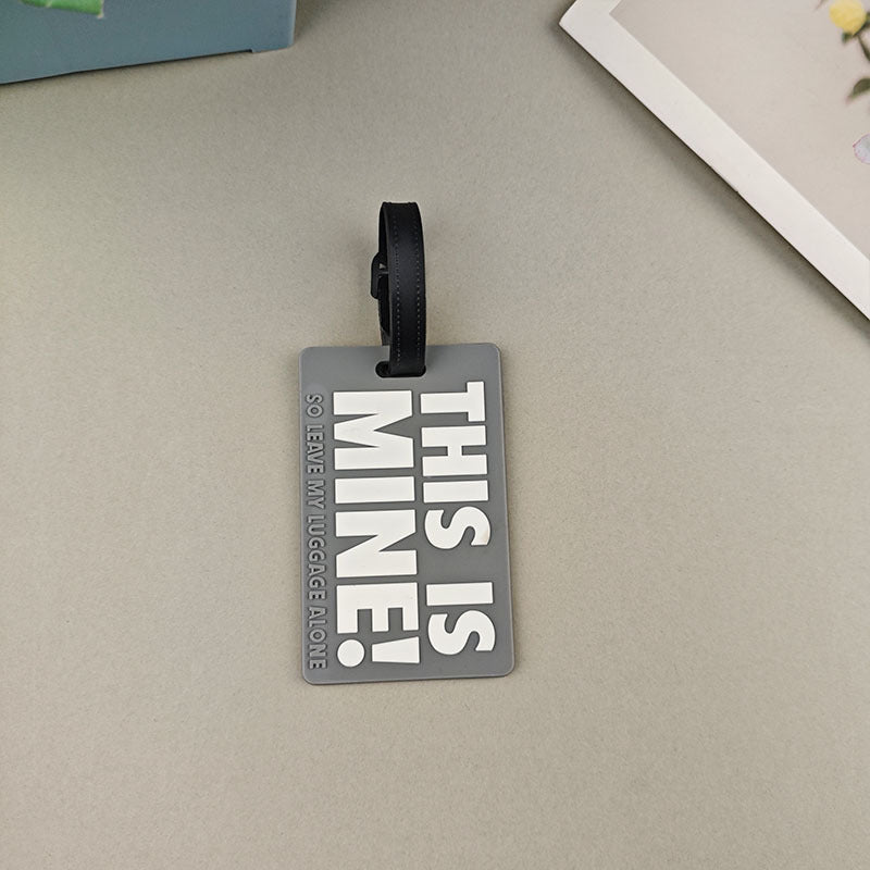 Unisex Luggage Tag with Humorous Message Kalsten