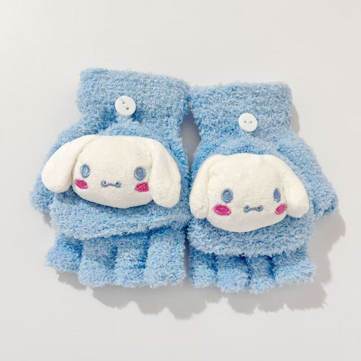 Children's Playful Bear-Themed Fingerless Gloves Kalsten
