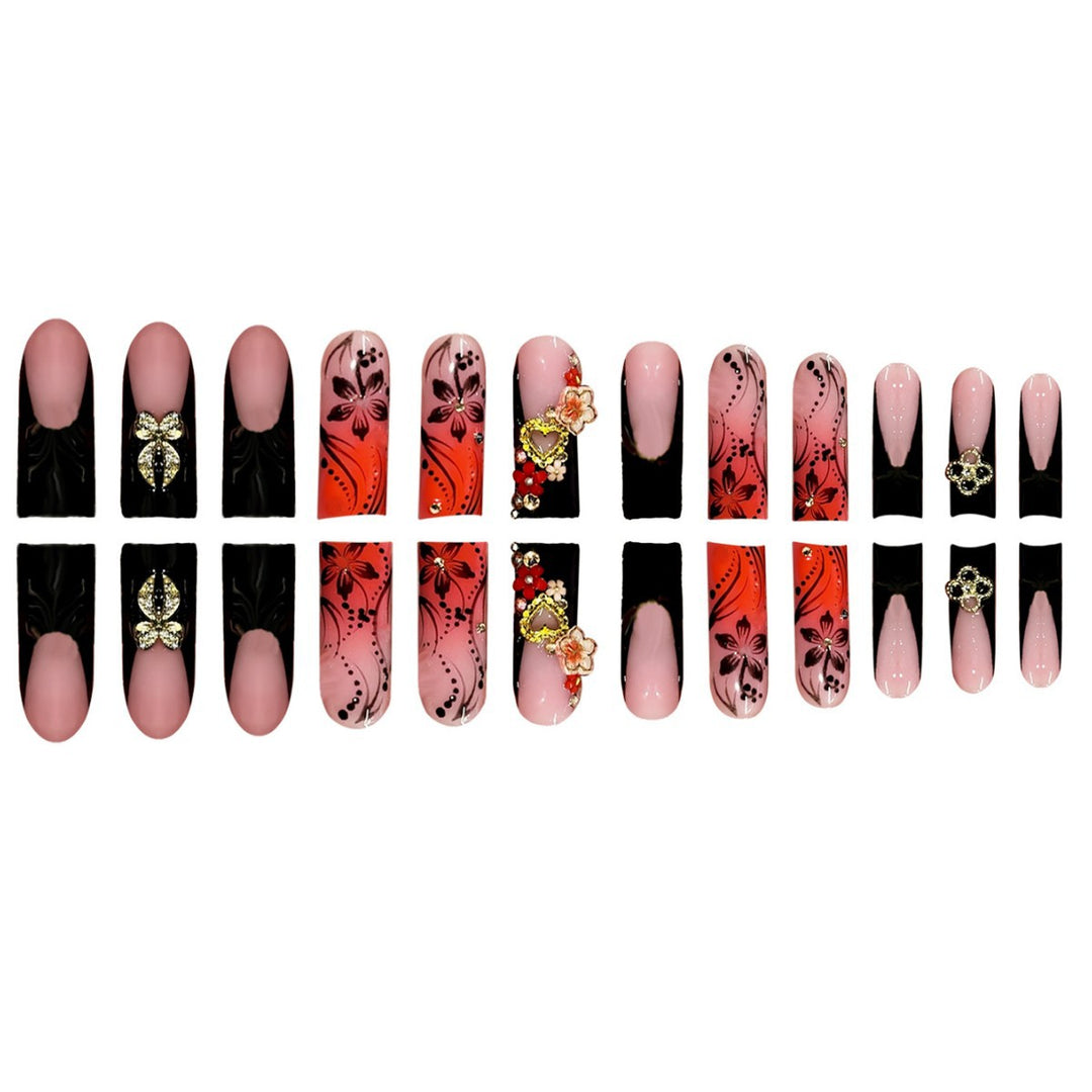 Artistic Long Stiletto Press-On Nails Kalsten