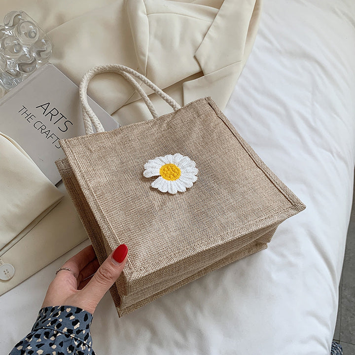 Decorative Floral Accent Handbag