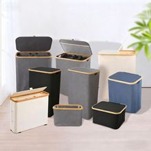 Elegant laundry bin with removable lid and inner bag Kalsten