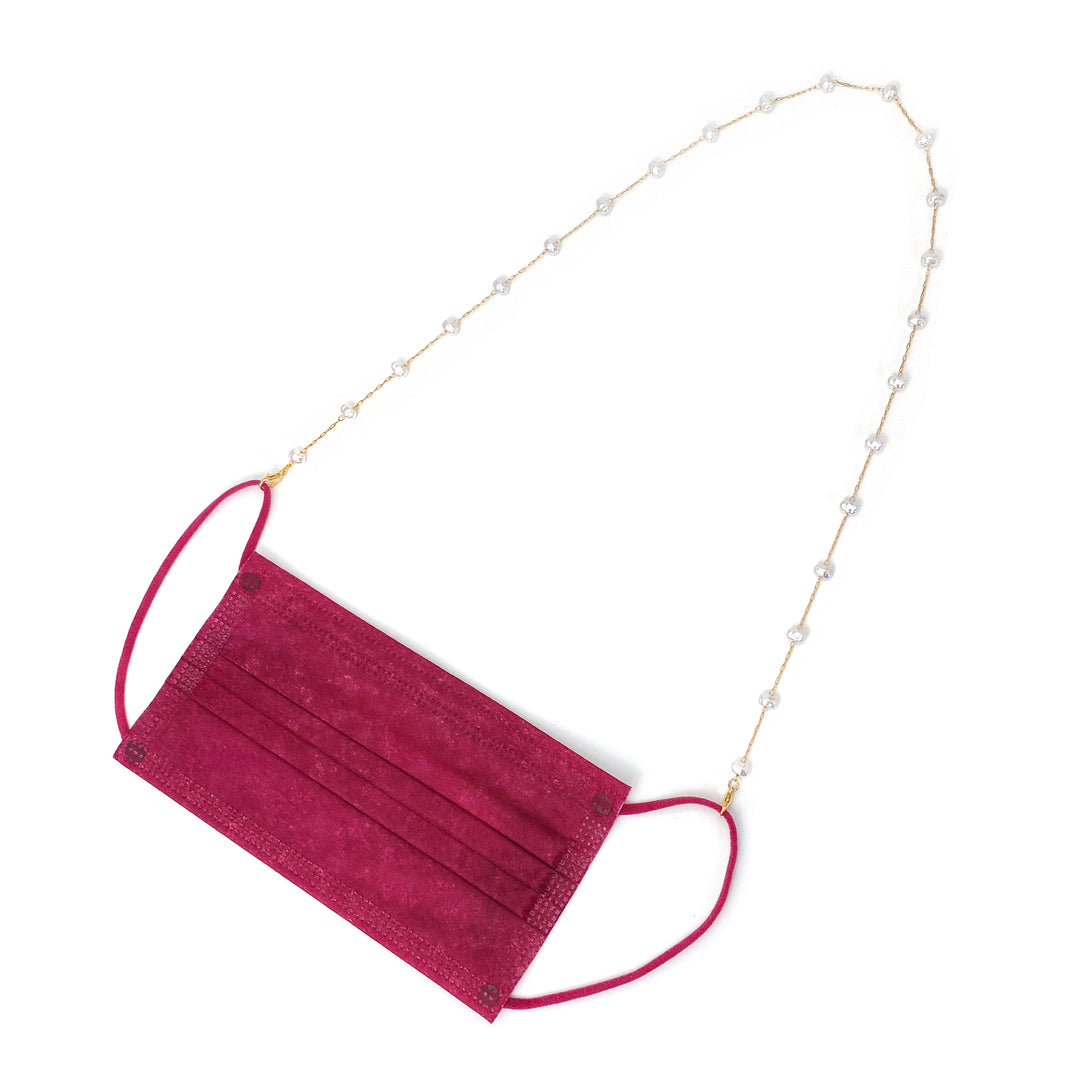 Pearl-Accented Eyewear Chain Kalsten