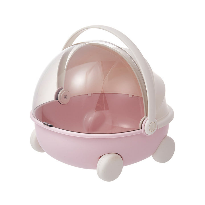 Creative Storage Cart with Transparent Lid Kalsten