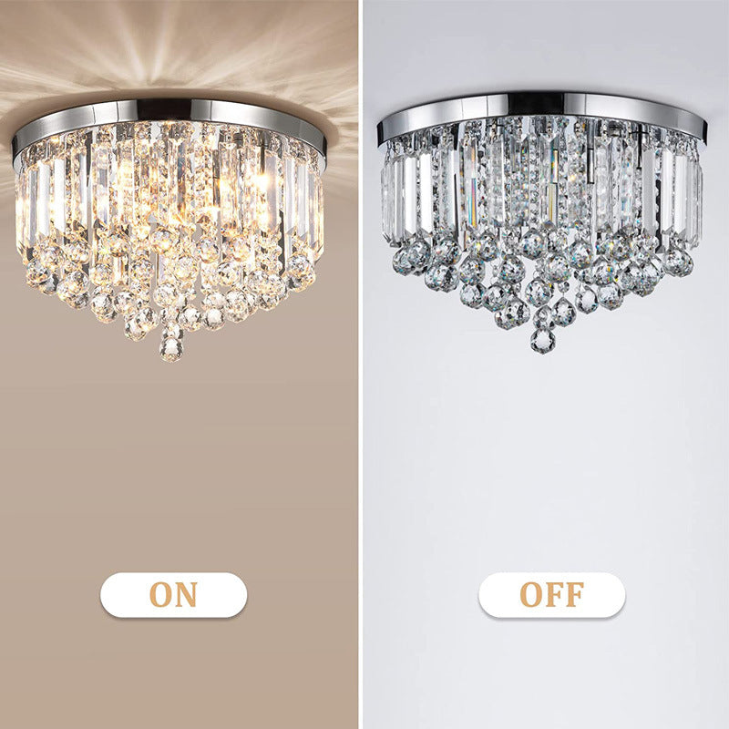 Crystal Glamour Flush Mount Light