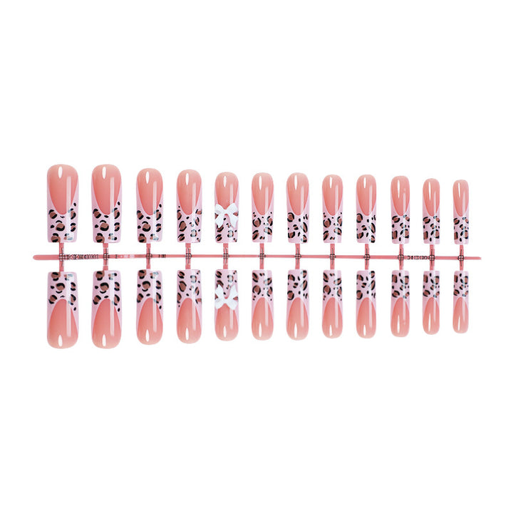 Artificial nail set with luxurious leopard patterns Kalsten