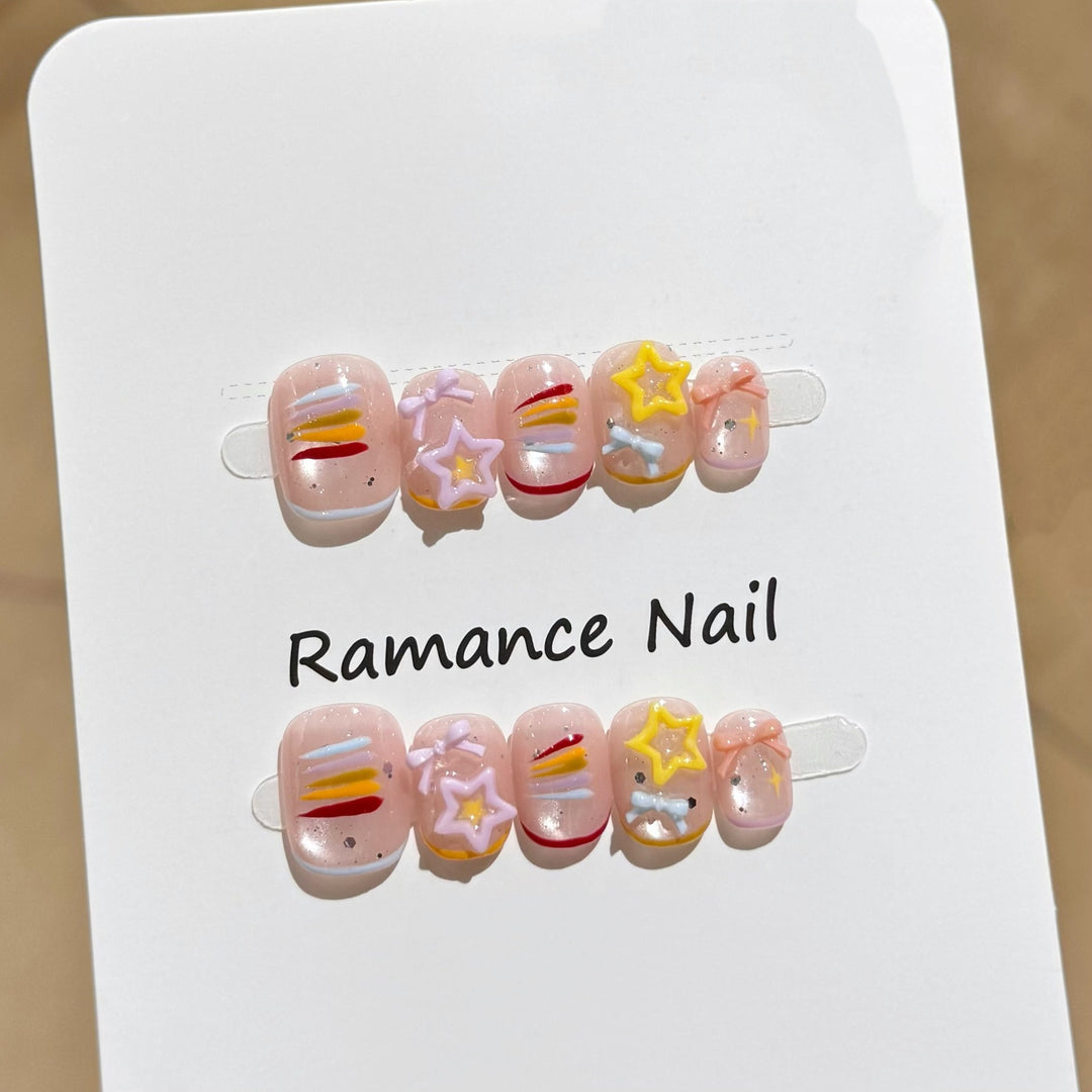 Artistic Press-On Nail Set Kalsten