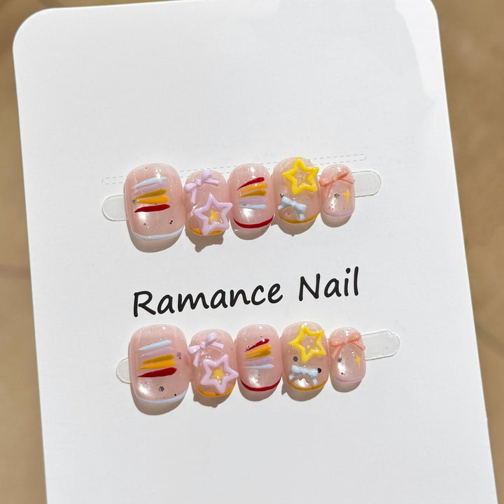 Artistic Press-On Nail Set Kalsten
