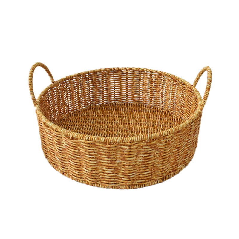 Handwoven Natural Rattan Storage Baskets Set Kalsten