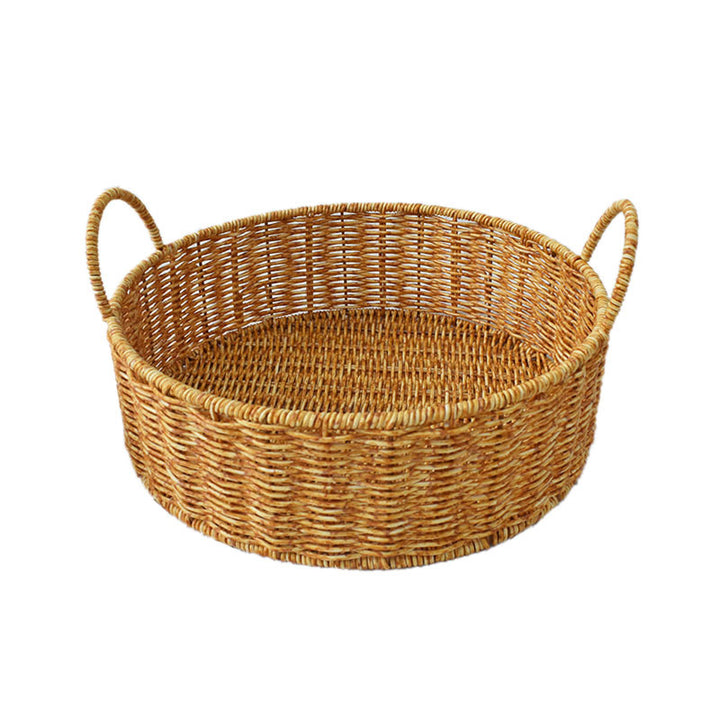 Handwoven Natural Rattan Storage Baskets Set Kalsten