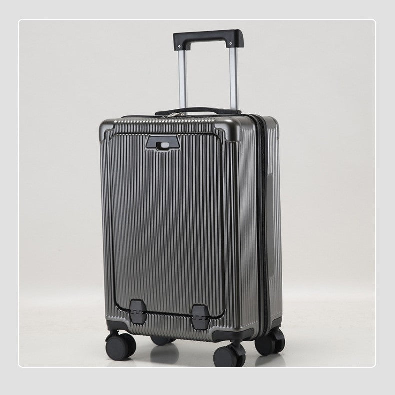 Unisex Premium Ribbed Compact Spinner Suitcase Kalsten