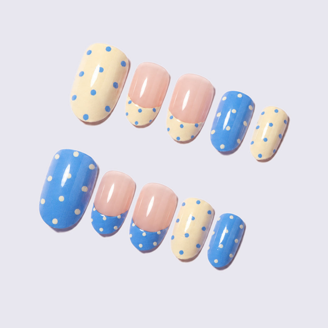 Fun Polka Dot Press-On Nail Set Kalsten