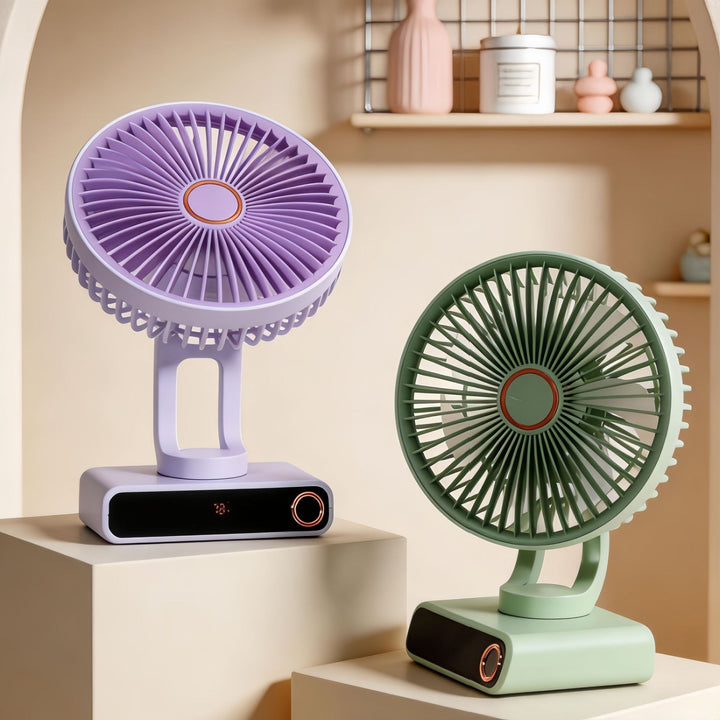Ladies Portable Table Fan in Modern and Compact Design Kalsten