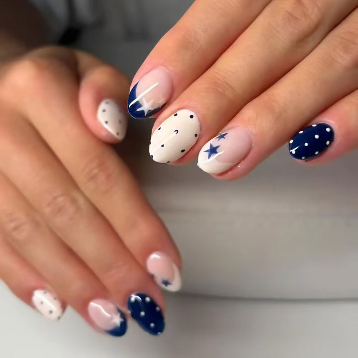 Artistic Star and Polka Dot Nail Art Kit