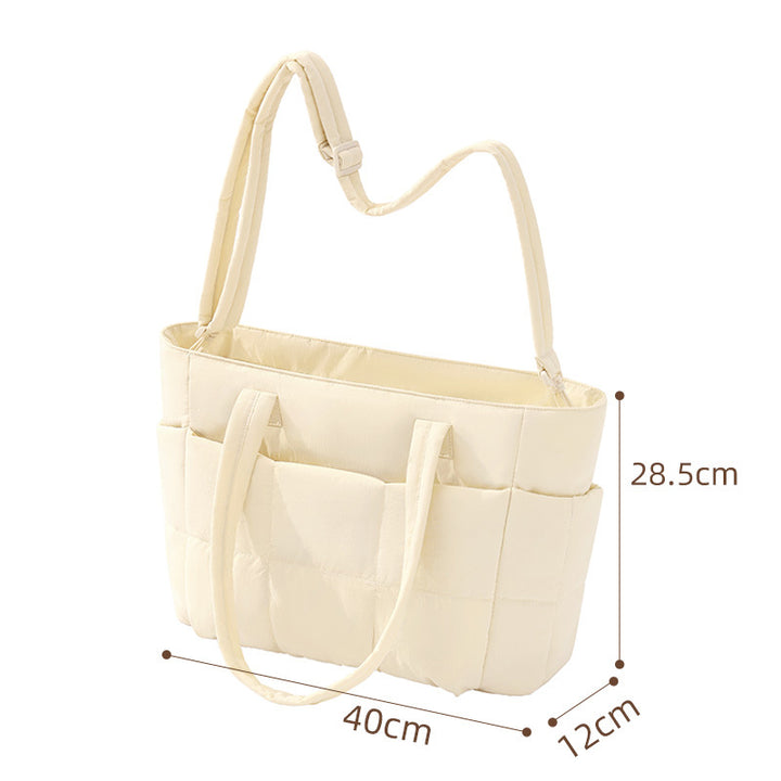 Quilted Multi-Pocket Tote Kalsten
