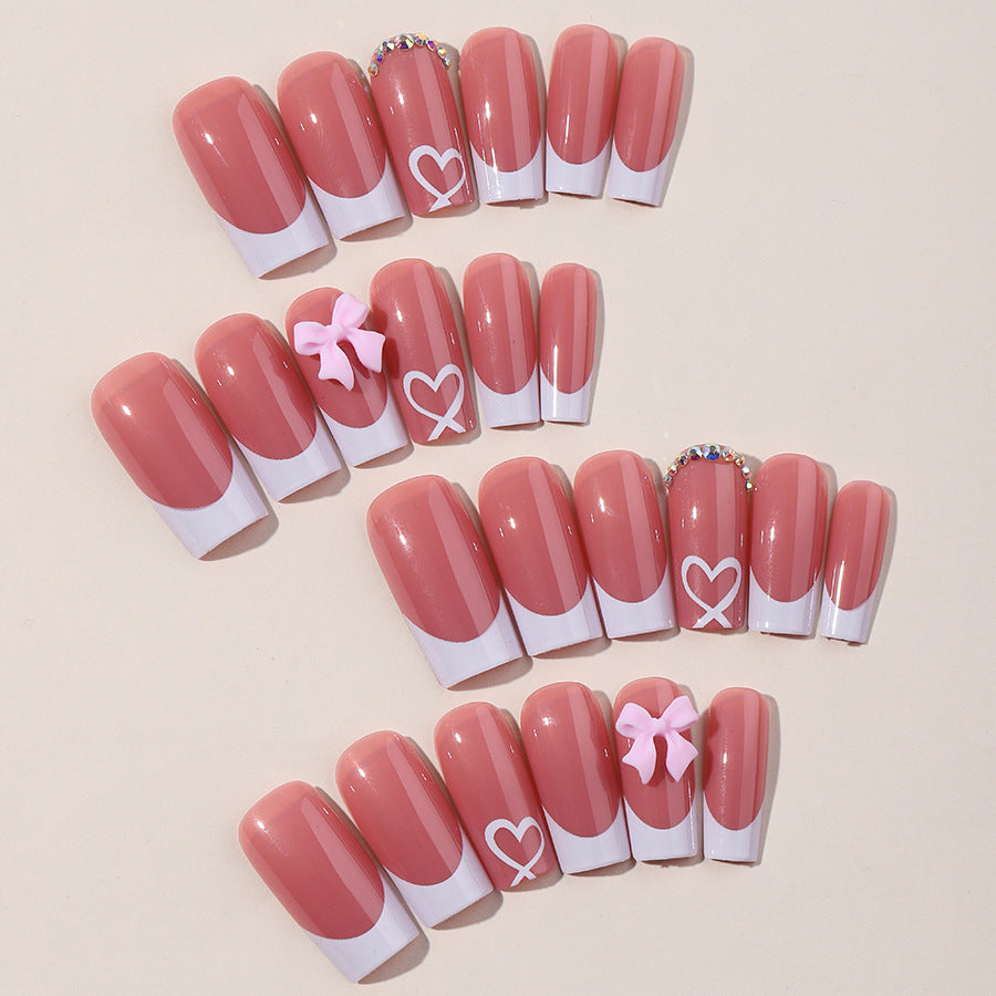 Premium French Tip Press-On Nails Kalsten