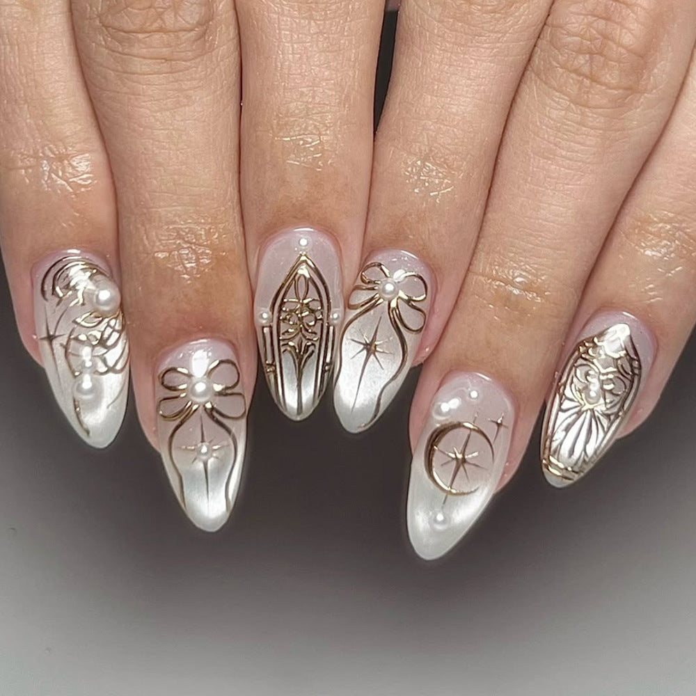 Elegant French-Inspired Press-On Nails Kalsten