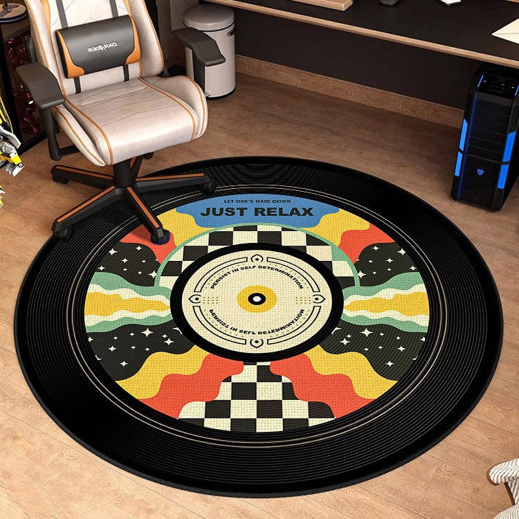 Retro Vinyl Record Area Rug