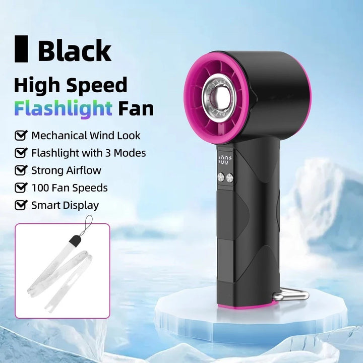 Ladies high-speed fan with flashlight Kalsten