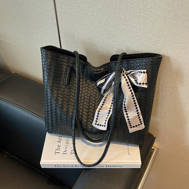 Woven Leather Tote Bag Kalsten