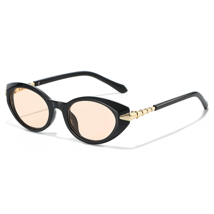 Designer Cat-Eye Sunglasses with Gold Accents Kalsten