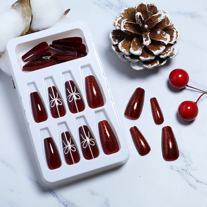 Artistic Glitter Press-On Nail Set Kalsten