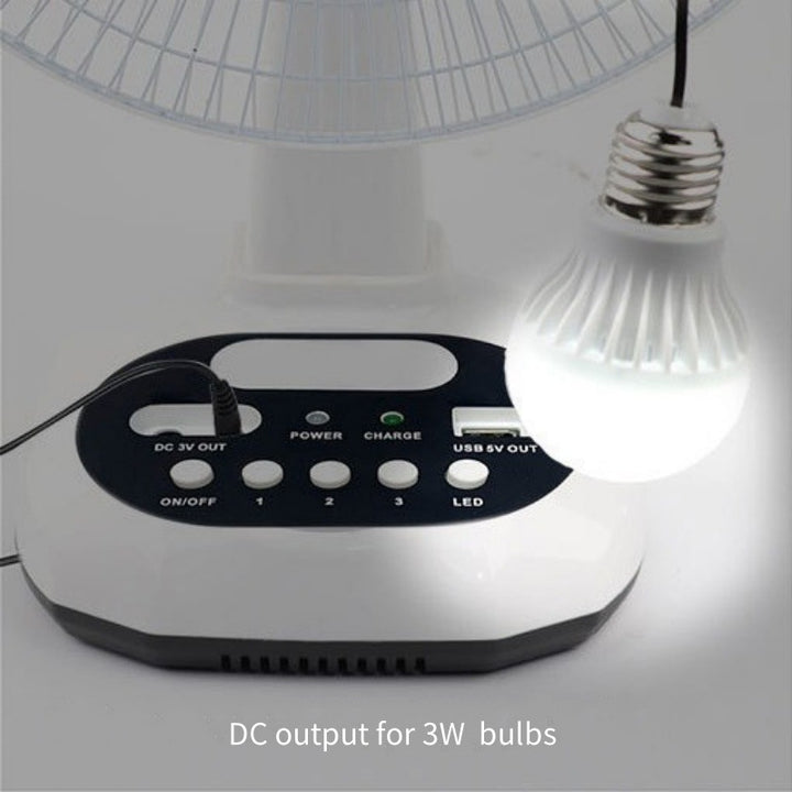 Women portable solar fan with USB charging function and integrated LED light Kalsten