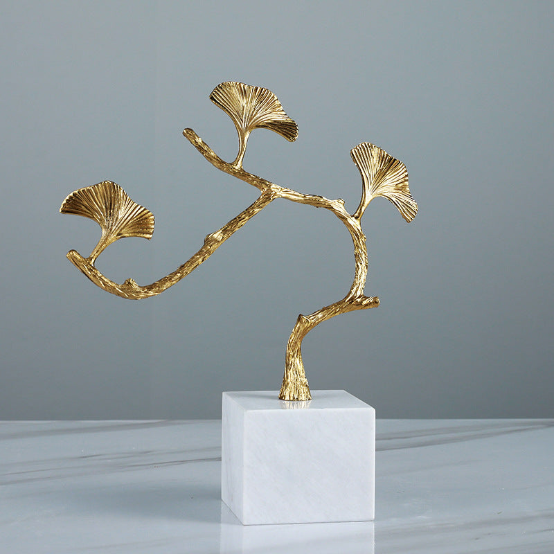 Artistic Decorative Ginkgo Leaf Sculpture
