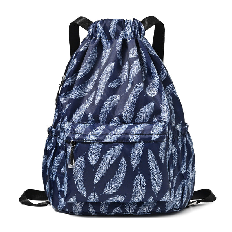 Drawstring Elephant Print Backpack Kalsten