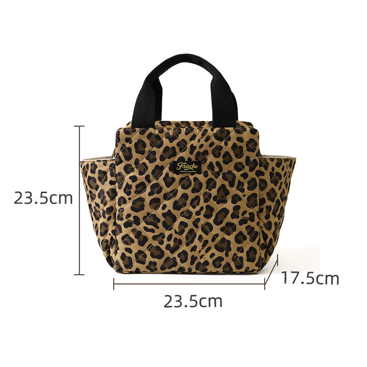 Insulated Heart Patterned Lunch Tote Kalsten
