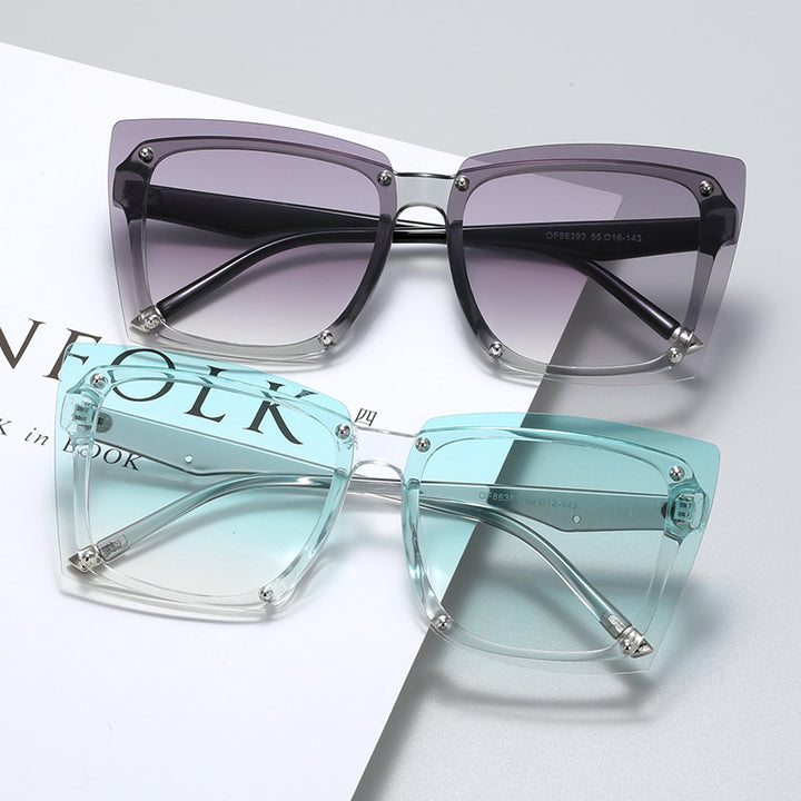 Women's statement sunglasses with stylish square frame and fashionable accents Kalsten