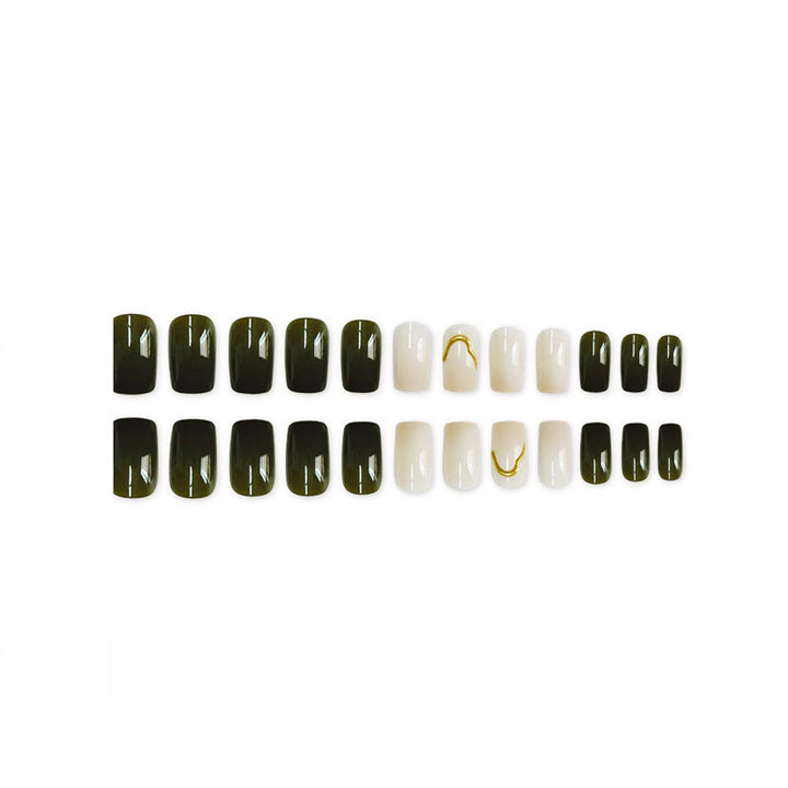 Elegant Press-On Nail Enhancements with Unique Design Kalsten