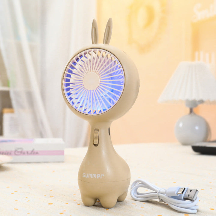 Women's Portable Hand Fan with Cute Ears Kalsten