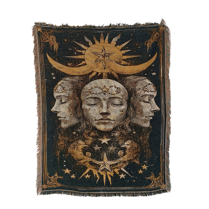Astrological Themed Tapestry Blanket