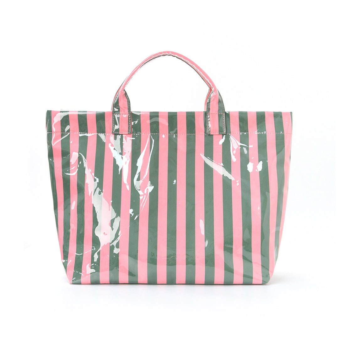 Beach bag with colorful check pattern and water-repellent coating Kalsten