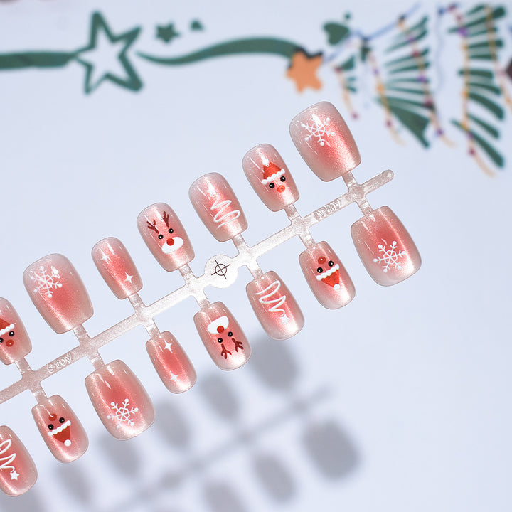 Holiday-Themed Press-On Nail Set Kalsten