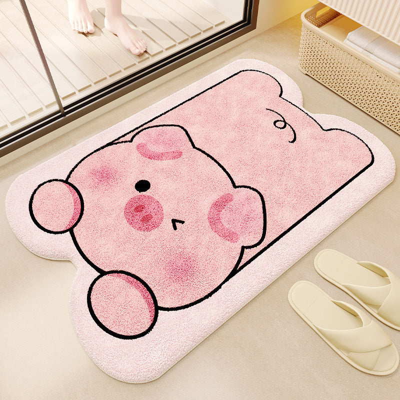 Cartoon Plush Bath Mat
