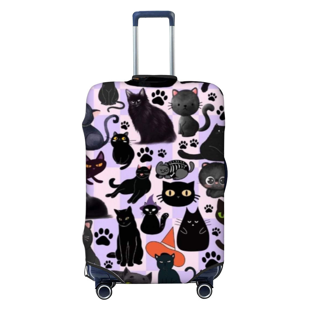 Women Hard Shell Suitcase with Trendy Surf and Palm Design Kalsten