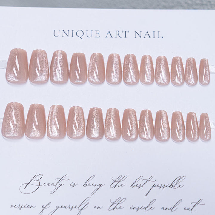 Glossy Press-On Nail Enhancements