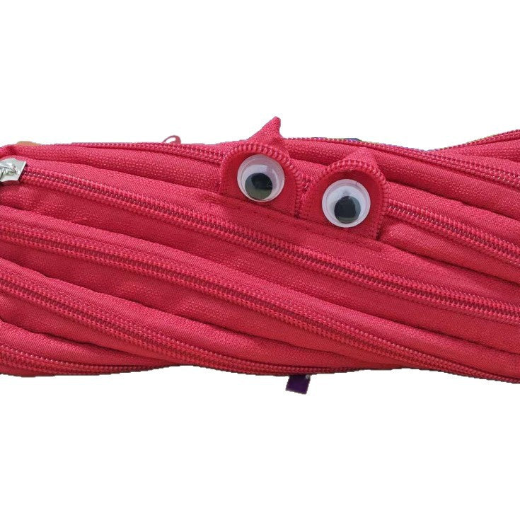 Creative Multi-Zipper Pencil Pouch