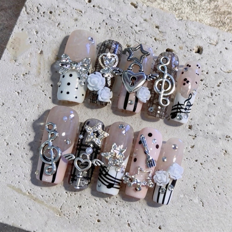 Thematic Decorative Press-On Nail Set