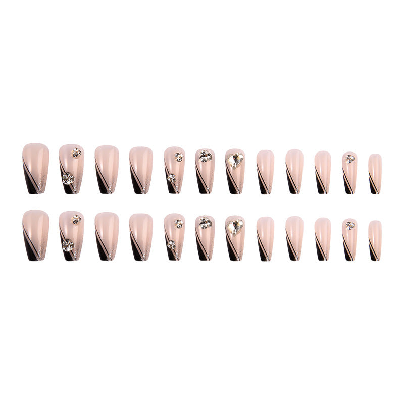 Glamorous Rhinestone Nail Art