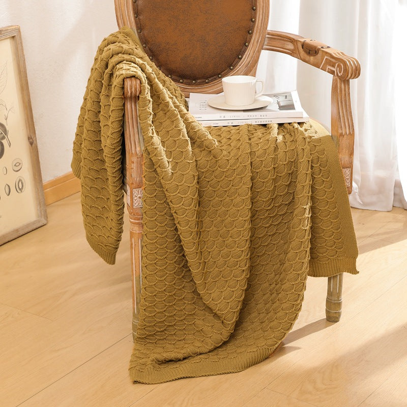 Cozy Knit Throw Blanket