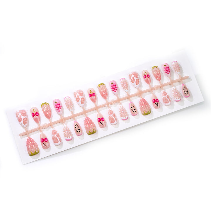 Artistic Fruit-Inspired Press-On Nail Set Kalsten
